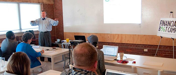 Charles Green leads Financial Boot Camp discussion of the basics of a financial statement.